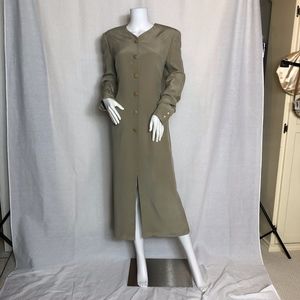 Gorgeous Light Taupe Silk Maxi Dress